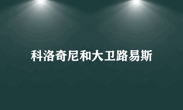 科洛奇尼和大卫路易斯