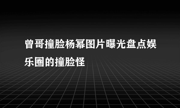 曾哥撞脸杨幂图片曝光盘点娱乐圈的撞脸怪