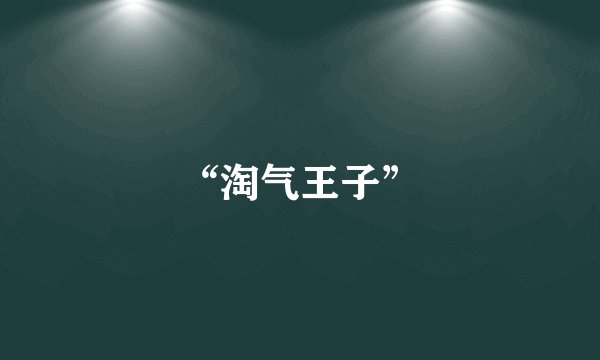 “淘气王子”