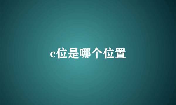 c位是哪个位置