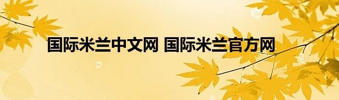 国际米兰中文网 国际米兰官方网