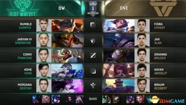 LOL2017全球总决赛入围赛 正在直播:DW VS ONE