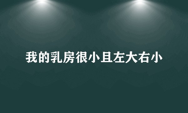 我的乳房很小且左大右小