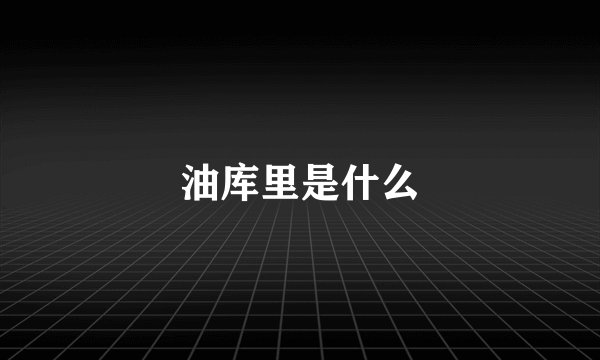 油库里是什么
