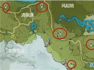2023原神蒙德地灵龛位置大全