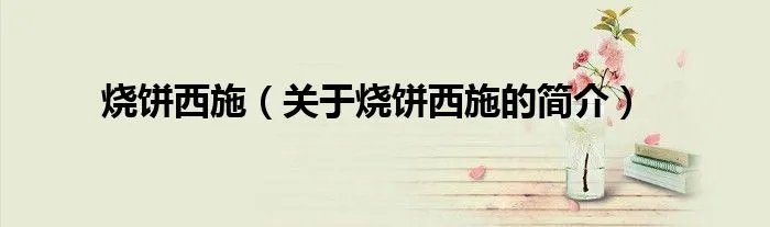 烧饼西施（关于烧饼西施的简介）