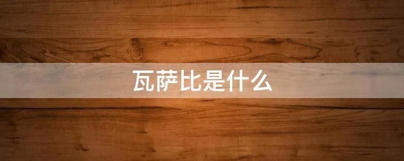 瓦萨比是什么