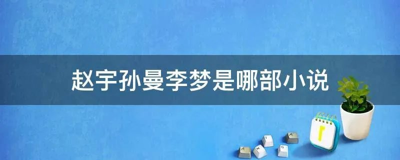 赵宇孙曼李梦是哪部小说