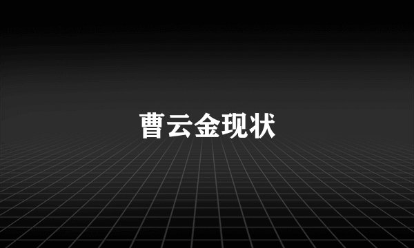 曹云金现状