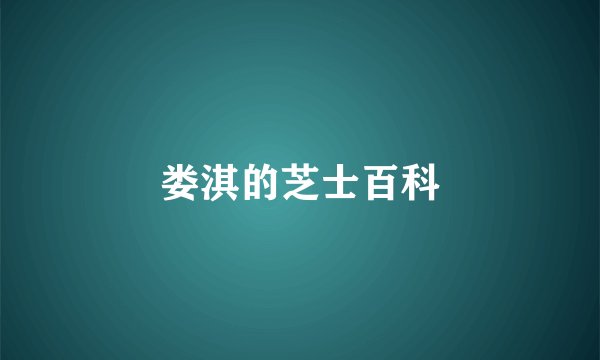 娄淇的芝士百科