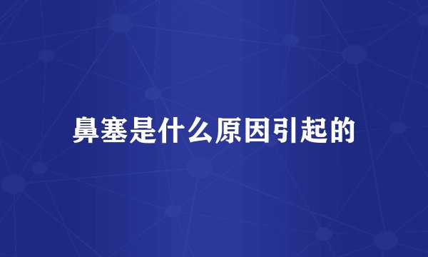 鼻塞是什么原因引起的