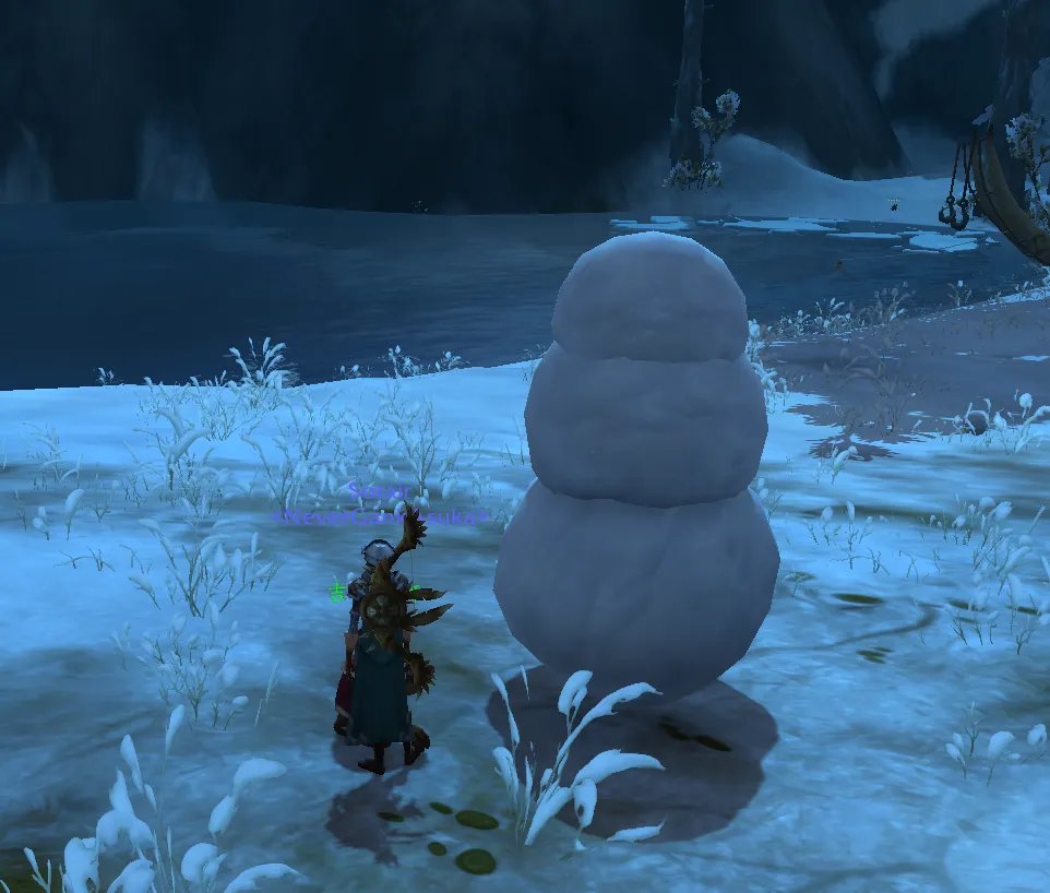 魔兽世界你想不想堆个雪人成就攻略