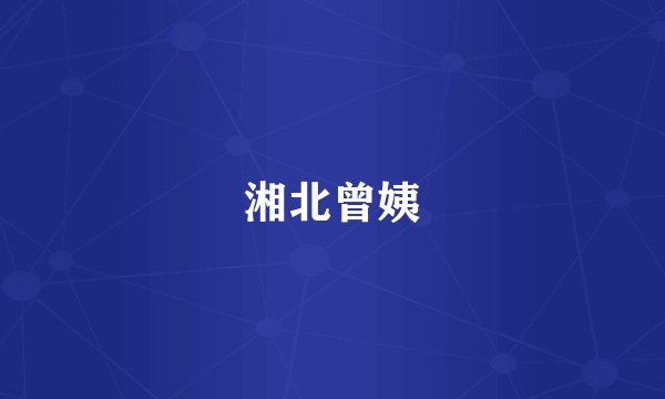 湘北曾姨