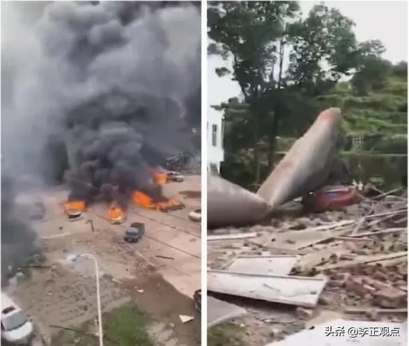 浙江温岭油罐车突发爆炸,汽车被炸飞4层楼高,怎么回事?