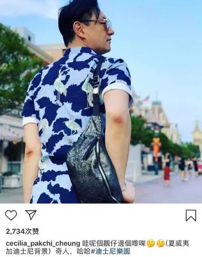 张柏芝晒男子背影:三胎父亲吗到底怎么回事?
