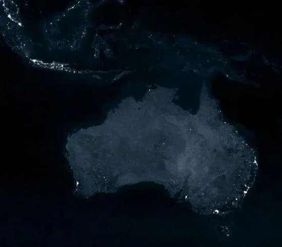 中国夜景卫星图