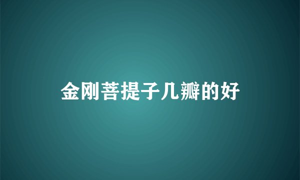 金刚菩提子几瓣的好