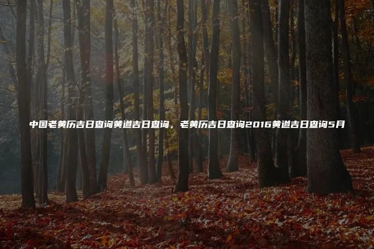中国老黄历吉日查询黄道吉日查询，老黄历吉日查询2016黄道吉日查询5月