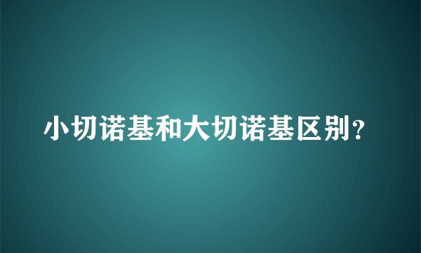 小切诺基和大切诺基区别?
