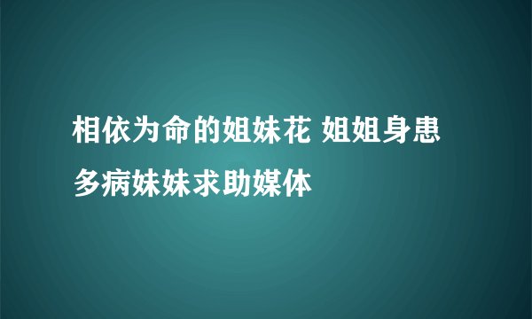 相依为命的姐妹花 姐姐身患多病妹妹求助媒体