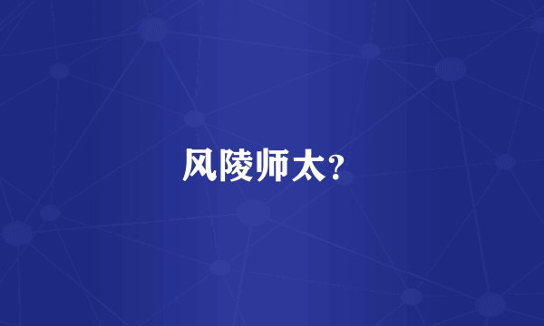 风陵师太？