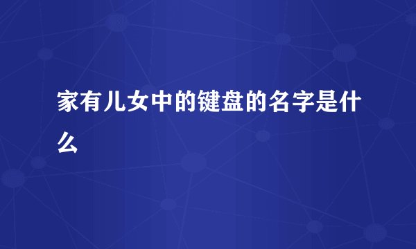 家有儿女中的键盘的名字是什么