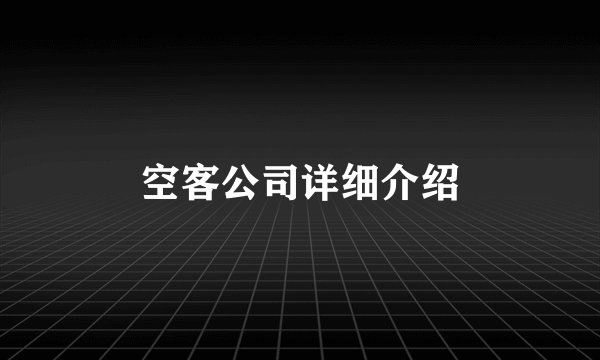 空客公司详细介绍