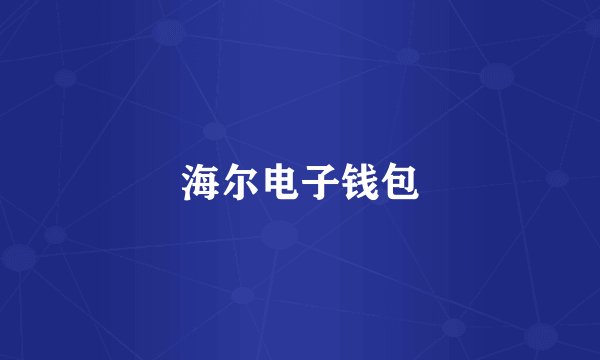 海尔电子钱包