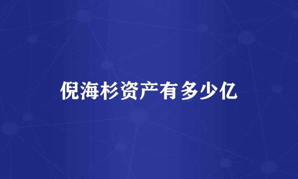 倪海杉资产有多少亿