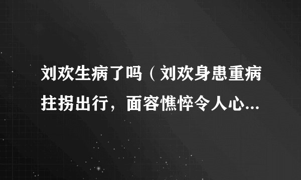 刘欢生病了吗（刘欢身患重病拄拐出行，面容憔悴令人心疼，究竟发生了什么）八卦