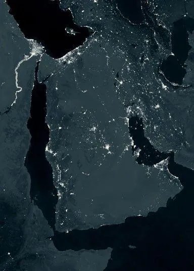 中国夜景卫星图