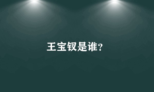 王宝钗是谁?