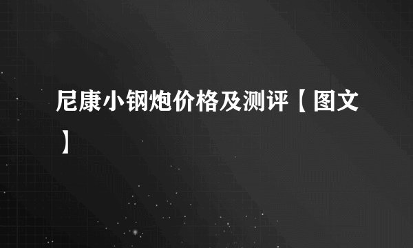 尼康小钢炮价格及测评【图文】