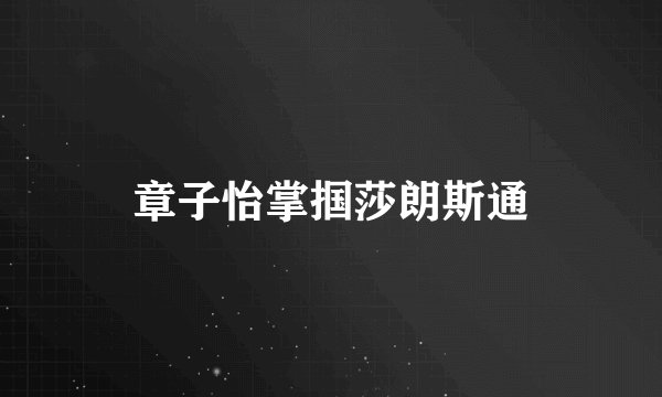 章子怡掌掴莎朗斯通