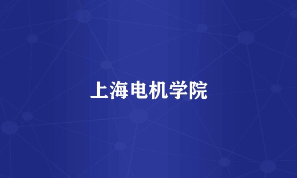 上海电机学院