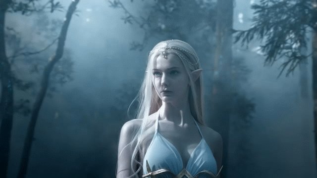 这个美女模特扮精灵神了!简直就像CG制作的