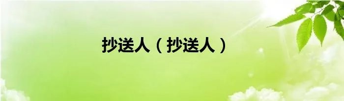 抄送人（抄送人）
