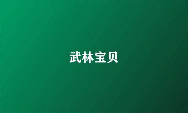 武林宝贝