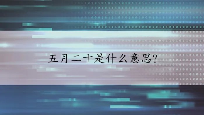 五月二十是什么意思？