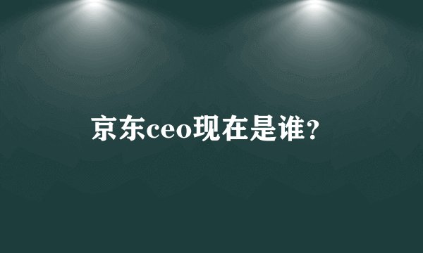 京东ceo现在是谁？