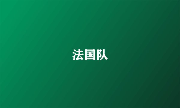 法国队