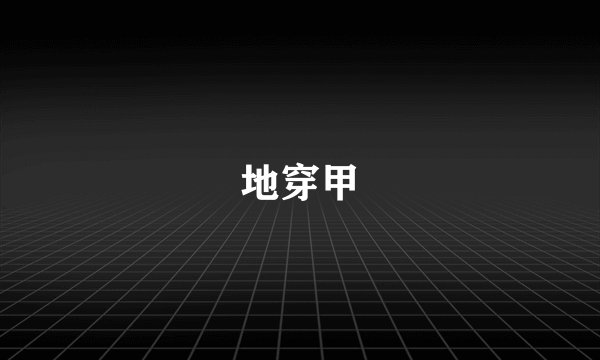 地穿甲