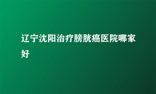 辽宁沈阳治疗膀胱癌医院哪家好