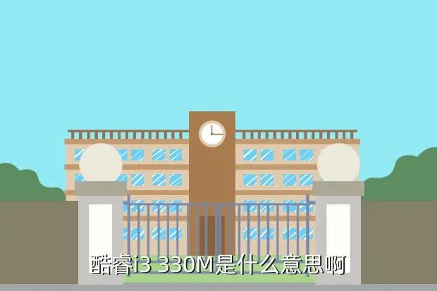 i3 330m，酷睿i3 330M是什么意思啊