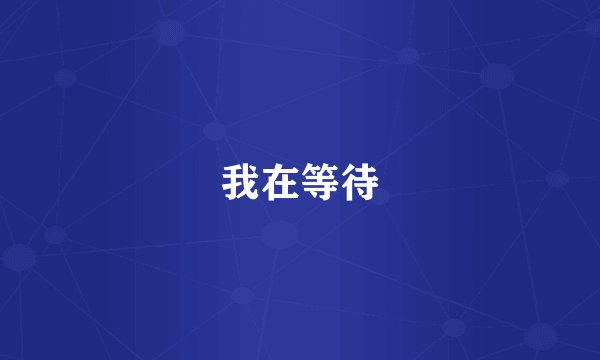 我在等待