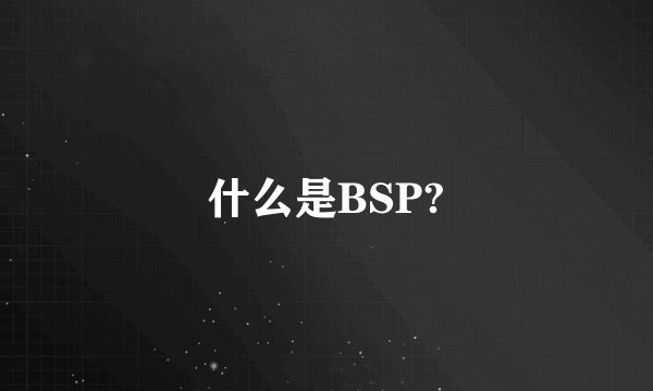 什么是BSP?