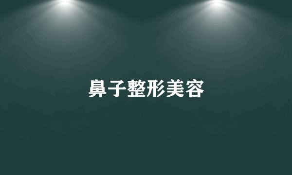 鼻子整形美容