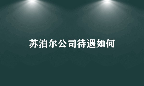 苏泊尔公司待遇如何
