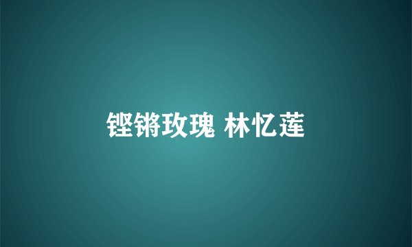 铿锵玫瑰 林忆莲