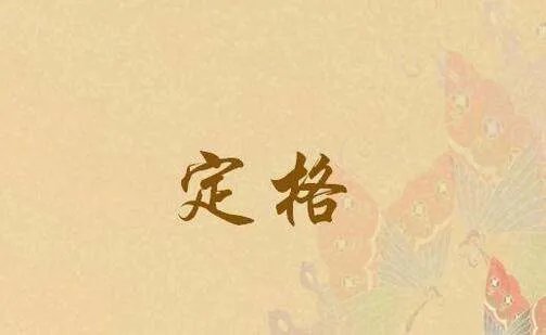 定格的意思是什么?